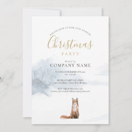 Weihnachts Winter Fox Corporate Holiday Party Einladung