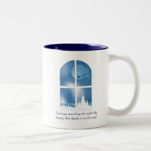 Weihnachts-/Winter-Mug Zweifarbige Tasse