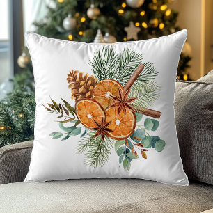 Weihnachts Winter Orange Pine Spice Bouquet Kissen