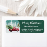 Weihnachts-Winter-Rote Lkw-Rücksendeadresse<br><div class="desc">Nur eine charmante kleine Weihnachtsszene - der rote LKW,  der die Bäume mit dem Schnee fällt - personalisieren Sie sich natürlich mit Ihrer Adresse - mit nur einer Touch Glitzer umgeben. Alle Designfragen oder Anfragen per E-Mail: charmdesignstudio@rcn.com und wir helfen Ihnen gerne weiter.</div>