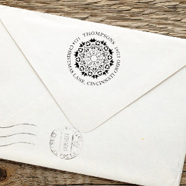 Weihnachts-Winter-Rücksendeadresse Permastempel