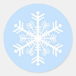 Weihnachts-Winter-Snowflake-Aufkleber Runder Aufkleber