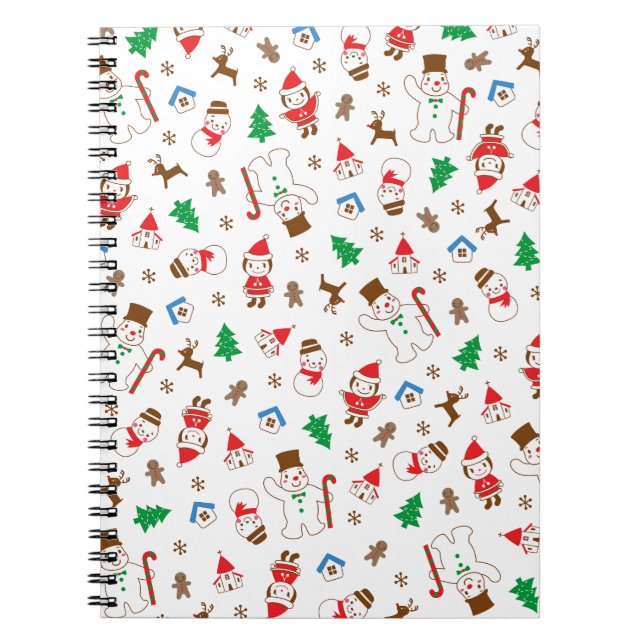 Weihnachts-, Winter- und Neujahrsdesign-Notebook Notizblock (Vorderseite)