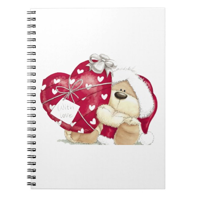 Weihnachts-, Winter- und Neujahrsdesign-Notebook Notizblock (Vorderseite)