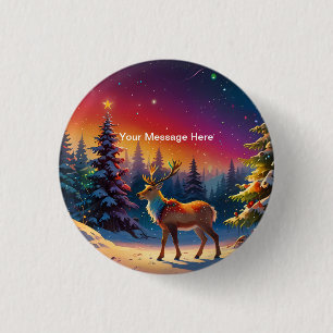 Weihnachts Winter Wonderland Ferienzeit Button