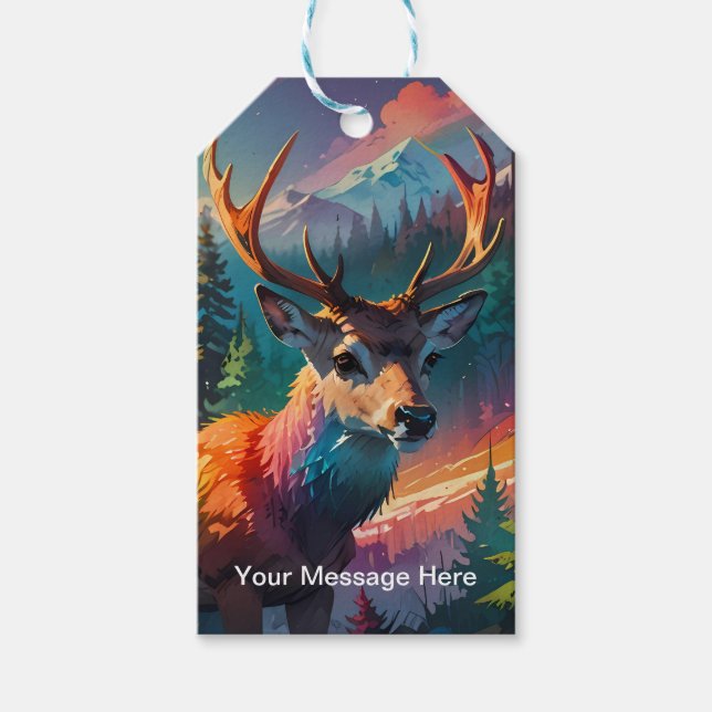 Weihnachts Winter Wonderland Ferienzeit Geschenkanhänger (Vorderseite)