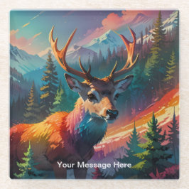 Weihnachts Winter Wonderland Ferienzeit Glasuntersetzer