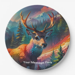 Weihnachts Winter Wonderland Ferienzeit Pappteller