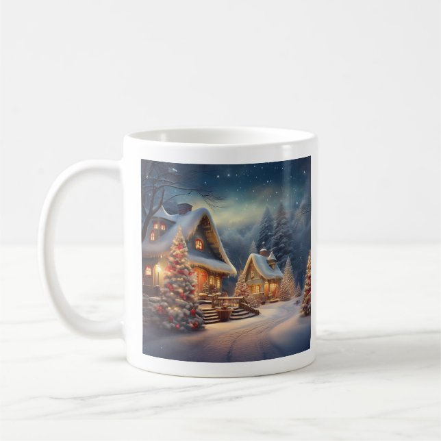 Weihnachts Winter Wonderland Kaffeetasse (Links)