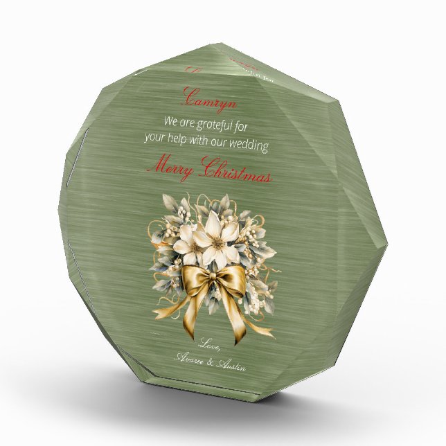 Weihnachts-Winterberry-Hochzeitsdekor Fotoblock (Rechts)