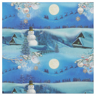 Weihnachts-Winterferien-Feier Stoff