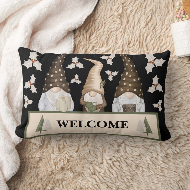 Weihnachts-Wintergnoten Lendenkissen (Decke)