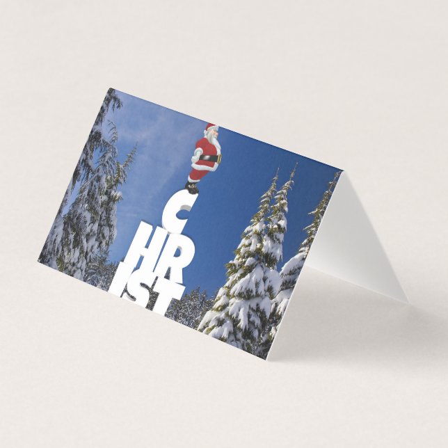 Weihnachts-Winterlandschaft (Vorderseite)