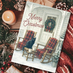 Weihnachts-Winterlandschaft Weihnachtskarte Feiertagskarte