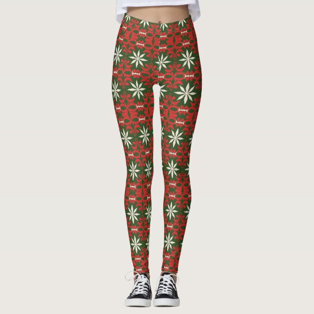 Weihnachts-/Wintermuster Leggings (Vorderseite)