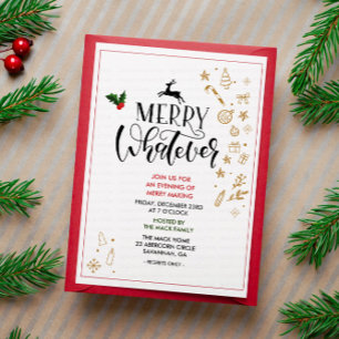 Weihnachts-Winterparty-Einladung Einladung