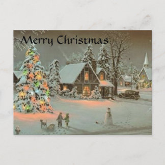 Weihnachts-Winterpostkarte - Maßgeschneidert Feiertagspostkarte