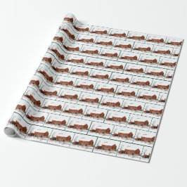 Weihnachts-Wintersaal Geschenkpapier