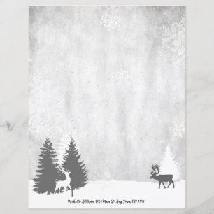 Weihnachts-Winterscape personalisieren Stationspap