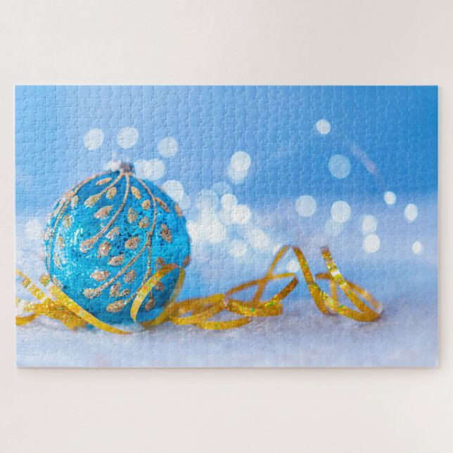 Weihnachts-Winterschmuckpuzzle Puzzle (Horizontal)