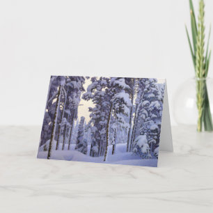 Weihnachts-Winterschnee Feiertagskarte