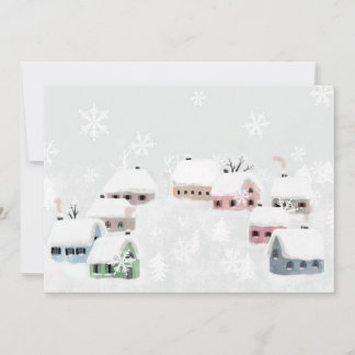 Weihnachts-Winterschnee-Illustration Feiertagskarte