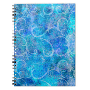 Weihnachts-Wintersturm Viktorianische Filigree-Wir Notizblock