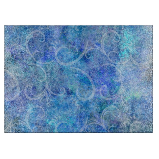 Weihnachts-Wintersturm Viktorianische Filigree-Wir Schneidebrett (Vorderseite)