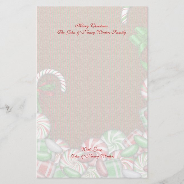 Weihnachts-Winterszenen Briefpapier (Vorderseite)