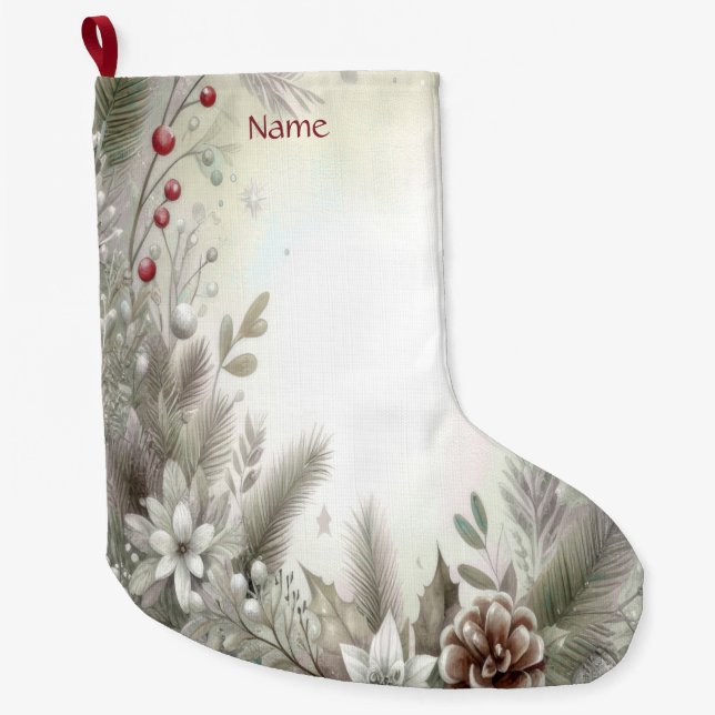 Weihnachts-Winterurlaub Strumpf Großer Weihnachtsstrumpf (Vorderseite)