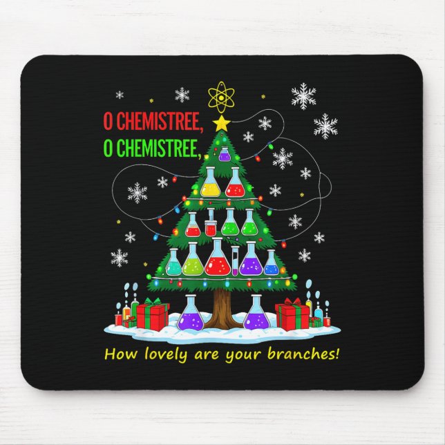 Weihnachts-Wissenschaftslehrer 67 Meme Santa Oh Ch Mousepad (Vorne)