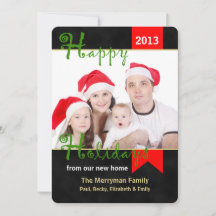 Weihnachts-Wohnungswechsel-Karten-Foto