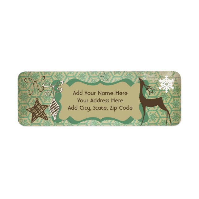 Weihnachts Wonderland Holiday Address Labels (Vorne)