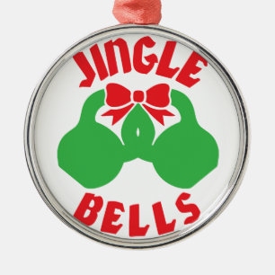 Weihnachts-Workout-Motivation Jingle "Kettle Bells Silbernes Ornament