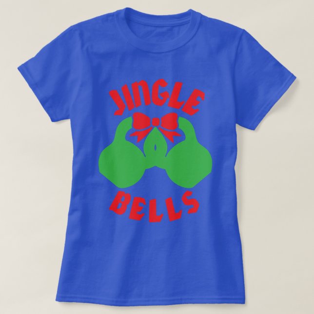 Weihnachts-Workout-Motivation Jingle "Kettle Bells T-Shirt (Design vorne)