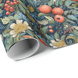 Weihnachts-Wrackpapier Art Nouveau Stil Geschenkpapier