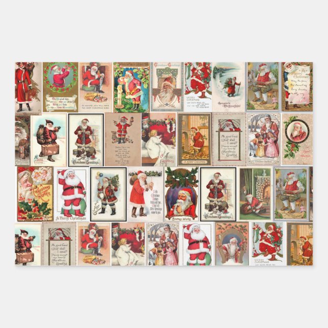 Weihnachts-Wrackpapier Geschenkpapier Set (Vorderseite)