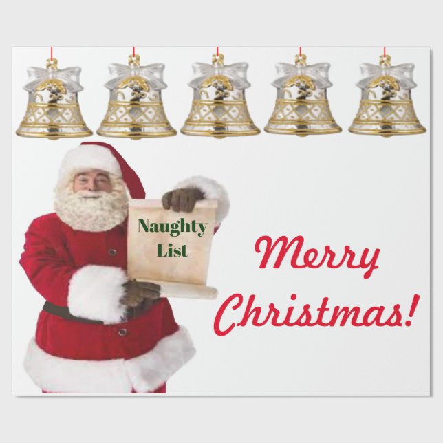 Weihnachts-Wrapping Paper des Weihnachtsmanns Geschenkpapier (Flach)