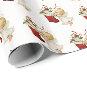 Weihnachts-Wrapping Paper-Little Angel Geschenkpapier