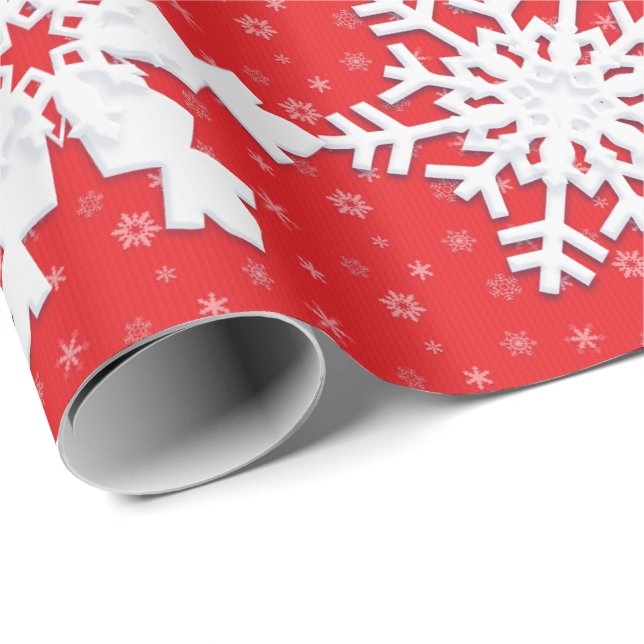 Weihnachts-Wrapping Paper mit Weihnachtsfiguren Geschenkpapier (Rolleneckpunkt)