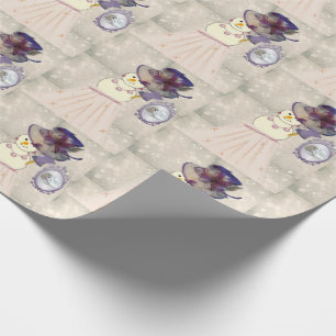 Weihnachts-Wrapping Paper Snowman, Vintag Geschenkpapier