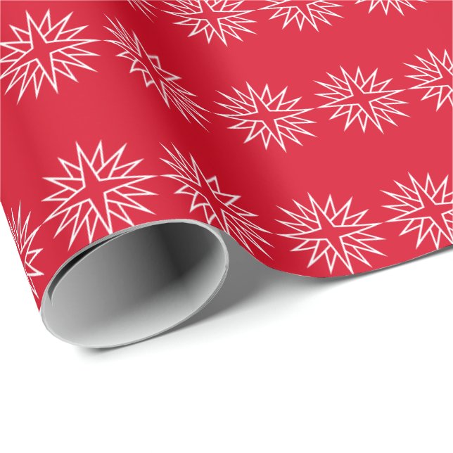 Weihnachts-Wrapping Paper-Star Geschenkpapier (Rolleneckpunkt)