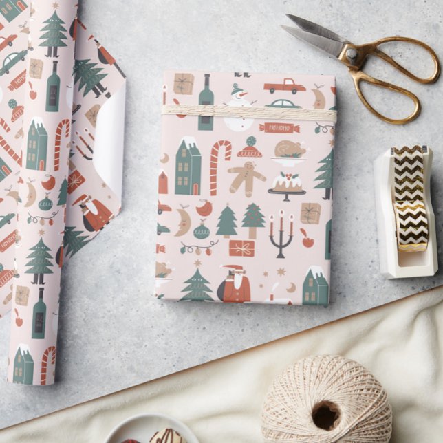 Weihnachts-Wrapping-Papier aus dem farbigen Weihna Geschenkpapier (Von Creator hochgeladen)