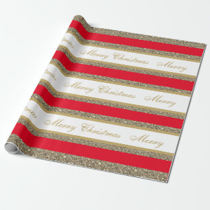 Weihnachts-Wrapping Papier-Imitat Glitzer gestrich Geschenkpapier