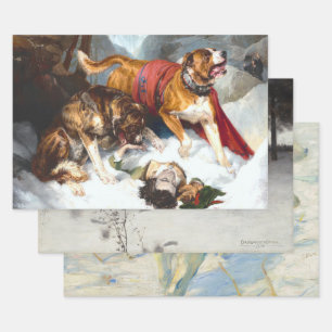 Weihnachts-Wrapping Papier SNOW HUNDE TREME