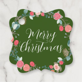 Weihnachts-Wrath-Grüne Geschenkmarke Geschenkanhänger