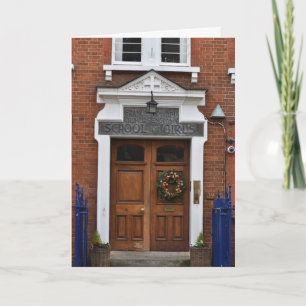 Weihnachts-Wreath-London-Architekturfotografie Karte