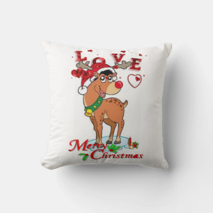 Weihnachts-Wurfkissen, Frohe Weihnachten Kissen