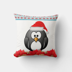 Weihnachts-Wurfkissen, Pinguin Kissen