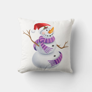 Weihnachts-Wurfkissen-Schneemann Kissen